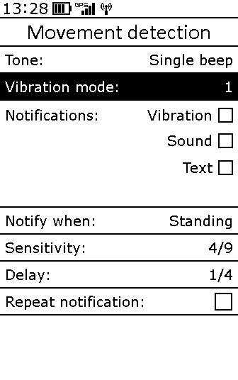 motion detection vibration – verze 1.6.10