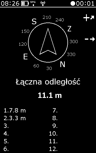 Pomiar odległości - krok 2